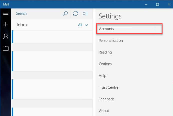 How to set up email in Windows 10 (POP)