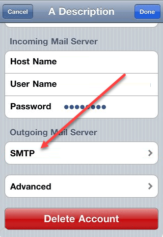 How to setup Email on iPhone IOS pop