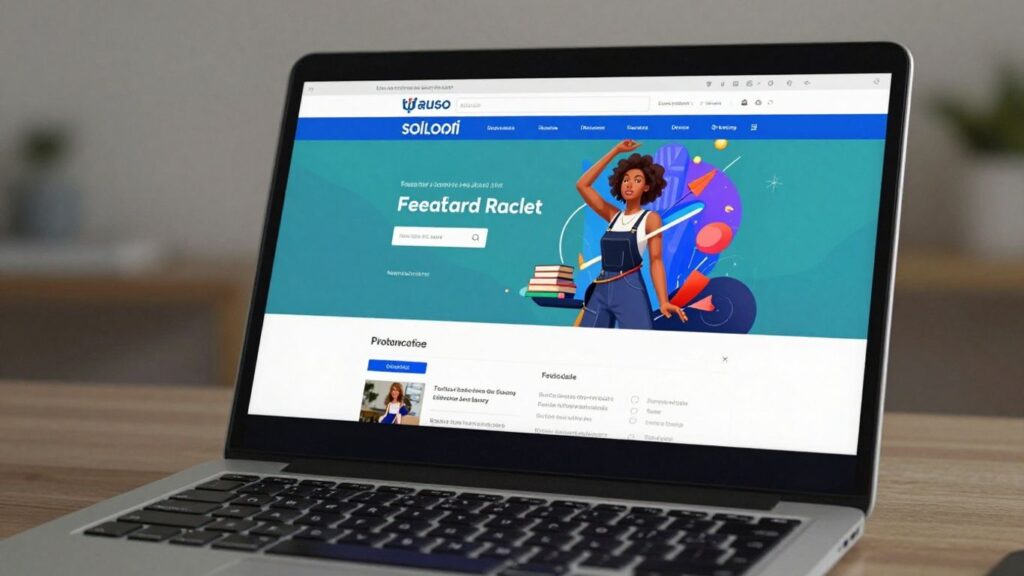 Bespoke web design on a laptop screen. Web Design Quote