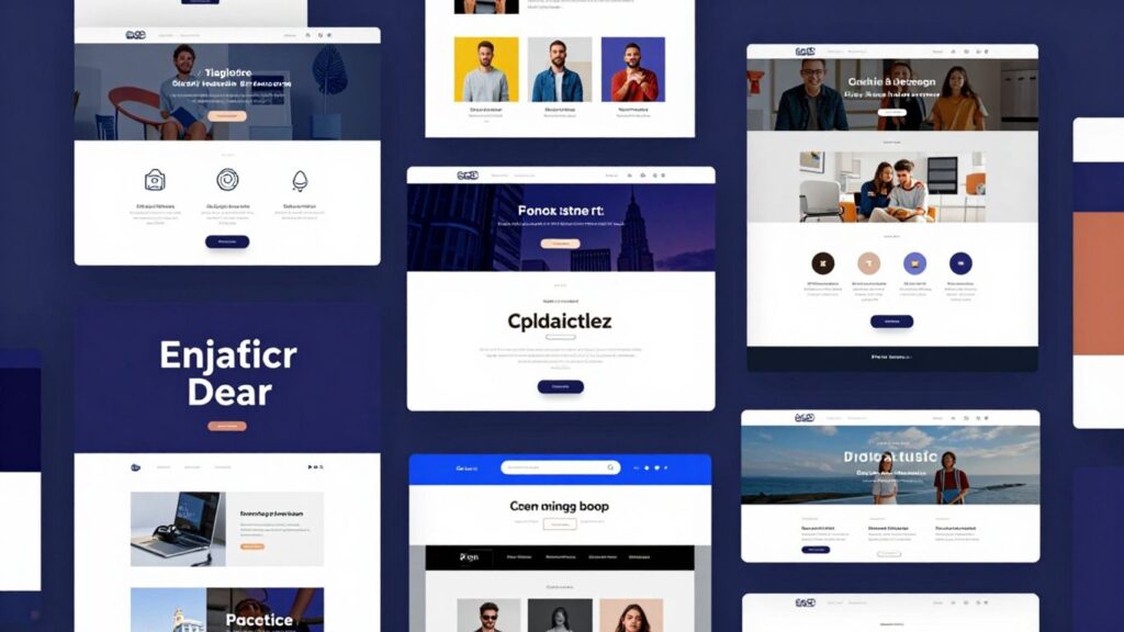 Inspiring website designs with sleek layouts and vibrant colours.